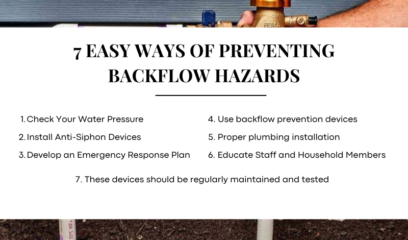 7 Easy Ways of Preventing Backflow Hazards